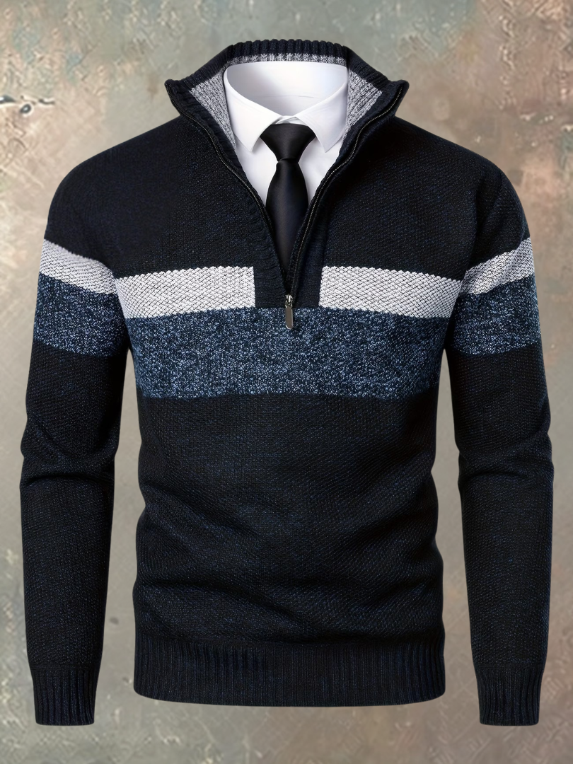 Federico | Maglione Elegante con Mezza Zip